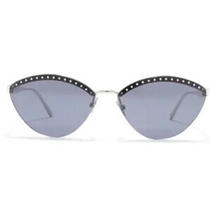 ALAÏA 61mm Cat Eye Sunglasses silver blue